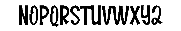 Happy Midnight Font LOWERCASE