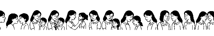 Happy Mother Doodle Font LOWERCASE