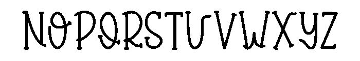 Happy Orange Regular Font LOWERCASE