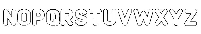 Happy Outline Regular Font UPPERCASE