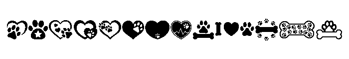 Happy Paw Font UPPERCASE