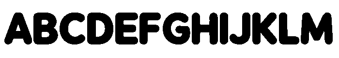Happy Puff Font UPPERCASE