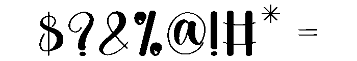 Happy Radiant Font OTHER CHARS