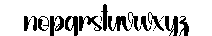 Happy Radiant Font LOWERCASE
