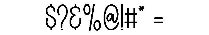 Happy Rainday Font OTHER CHARS