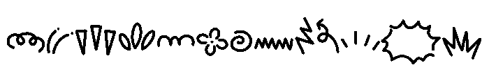 Happy Scribble Font UPPERCASE
