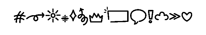 Happy Scribble Font UPPERCASE