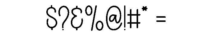 Happy Starting Font OTHER CHARS