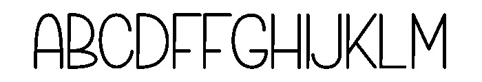 Happy Starting Font UPPERCASE