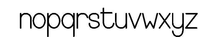 Happy Starting Font LOWERCASE