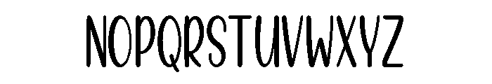 Happy Sticks Font UPPERCASE