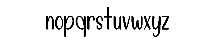 Happy Sticks Font LOWERCASE