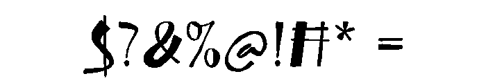 Happy Strokes Font OTHER CHARS