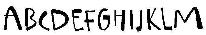 Happy Strokes Font UPPERCASE