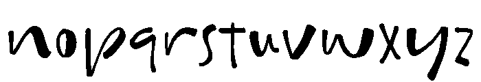 Happy Strokes Font LOWERCASE