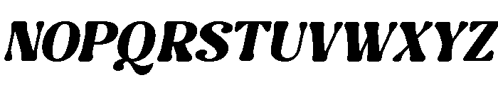 Happy Sunday Italic Font UPPERCASE