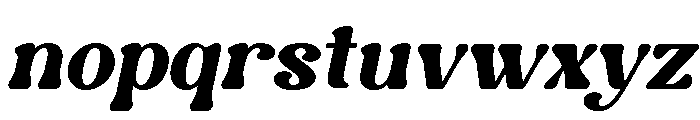 Happy Sunday Italic Font LOWERCASE