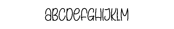 Happy Sunrise Font UPPERCASE