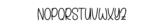 Happy Sunrise Font UPPERCASE