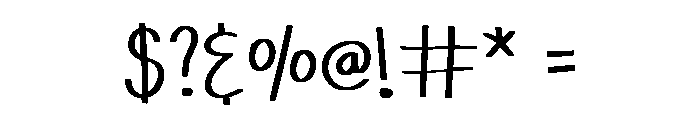 Happy Teacher Regular Font OTHER CHARS