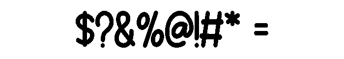 Happy Texture Regular Font OTHER CHARS