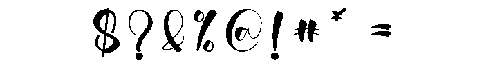 Happy Thursday Font OTHER CHARS