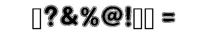 Happy Toony Regular Font OTHER CHARS