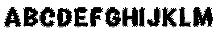 Happy Toony Regular Font UPPERCASE