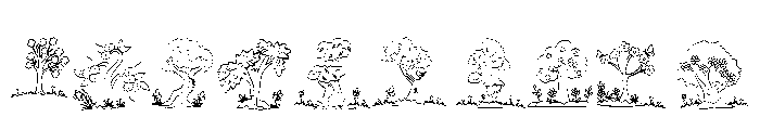 Happy Trees Font OTHER CHARS
