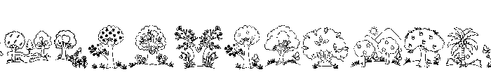Happy Trees Font LOWERCASE