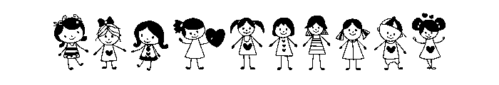 Happy Valentine kids Font OTHER CHARS