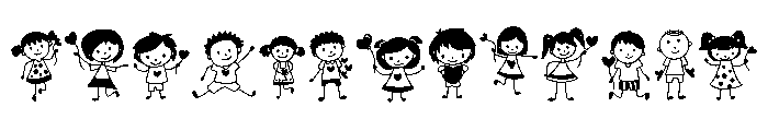 Happy Valentine kids FONT