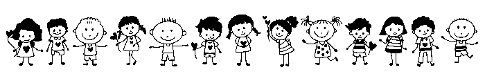 Happy Valentine kids Font LOWERCASE