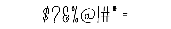 Happy Wonderful Font OTHER CHARS