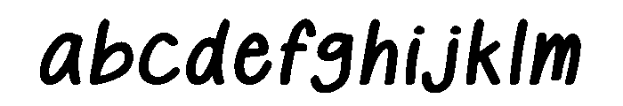 HappyDoodle Bold Italic FONT
