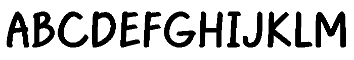 HappyDoodle Bold Font UPPERCASE