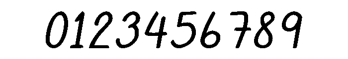 HappyDoodle Italic Font OTHER CHARS