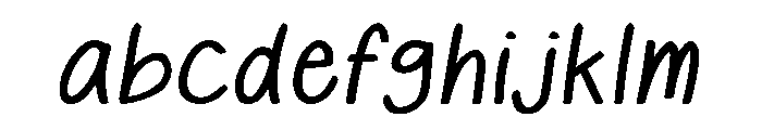 HappyDoodle Italic FONT