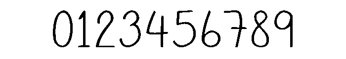 HappyDoodle Thin Font OTHER CHARS
