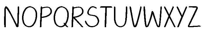 HappyDoodle Thin Font UPPERCASE