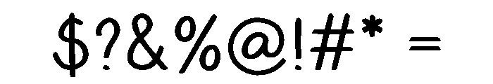 HappyDoodle Font OTHER CHARS