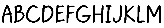 HappyDoodle Font UPPERCASE