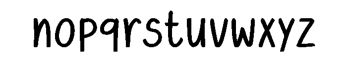 HappyDoodle Font LOWERCASE