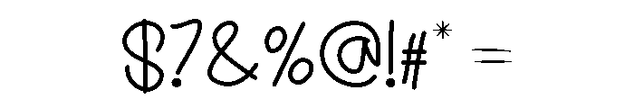 HappyFamily-Regular Font OTHER CHARS