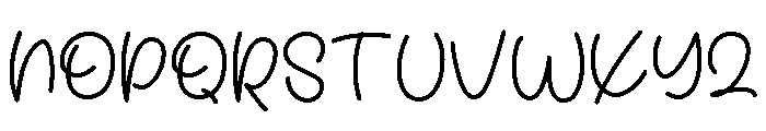 HappyFamily-Regular Font UPPERCASE
