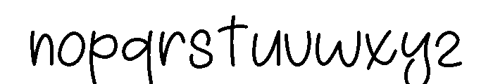 HappyFamily-Regular Font LOWERCASE