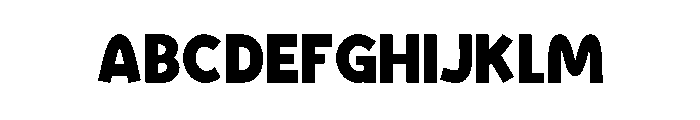 HappyGrunge Clean Regular Font UPPERCASE