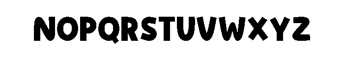 HappyGrunge Clean Regular Font UPPERCASE