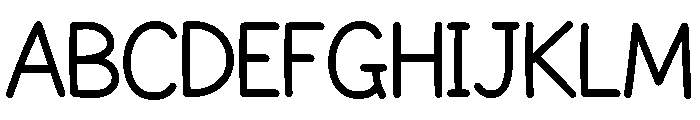 HappyHearts-Regular Font UPPERCASE
