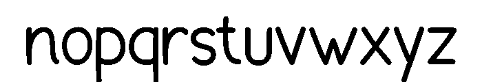 HappyHearts-Regular Font LOWERCASE